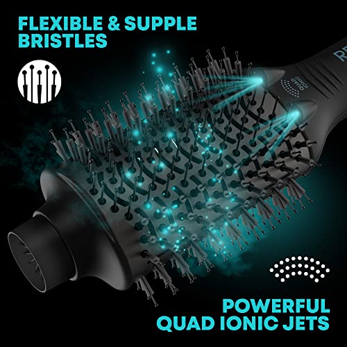 Revamp Progloss Perfect Blow Dry Volume & Shine Hot Air Styler – Hair Dryer Brush For Wet Or Dry Styling – Ceramic Barrel Infused With Progloss Oils For Frizz-Free Shine – Auto-Off & 9’ Swivel Cord #TOP4