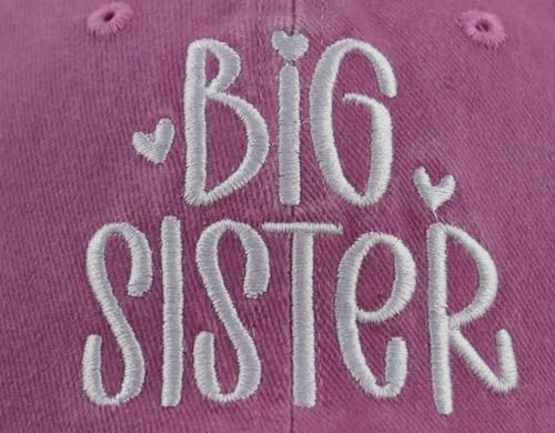 Big or Brother and Sister Hats for Boys Age 3-10 Year Old, Adjustable Embroidered Cotton Baseball Cap2