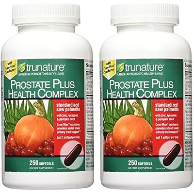 Trunature Saw Palmetto Prostate Health Complex with Zinc, Lycopene and Pumpkin Seed, 250 Softgels