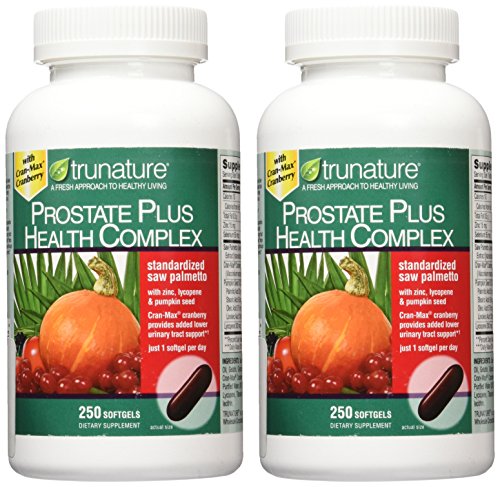 Trunature Saw Palmetto Prostate Health Complex With Zinc, Lycopene And Pumpkin Seed, 250 Softgels #TOP2