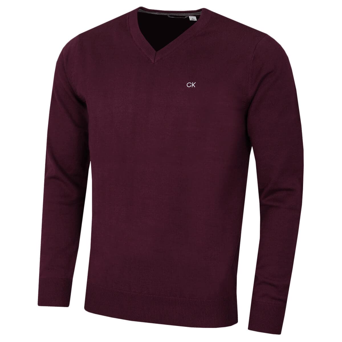 Calvin Klein Men's French Burgundy V-Neck Soft Sweater - Xxxl