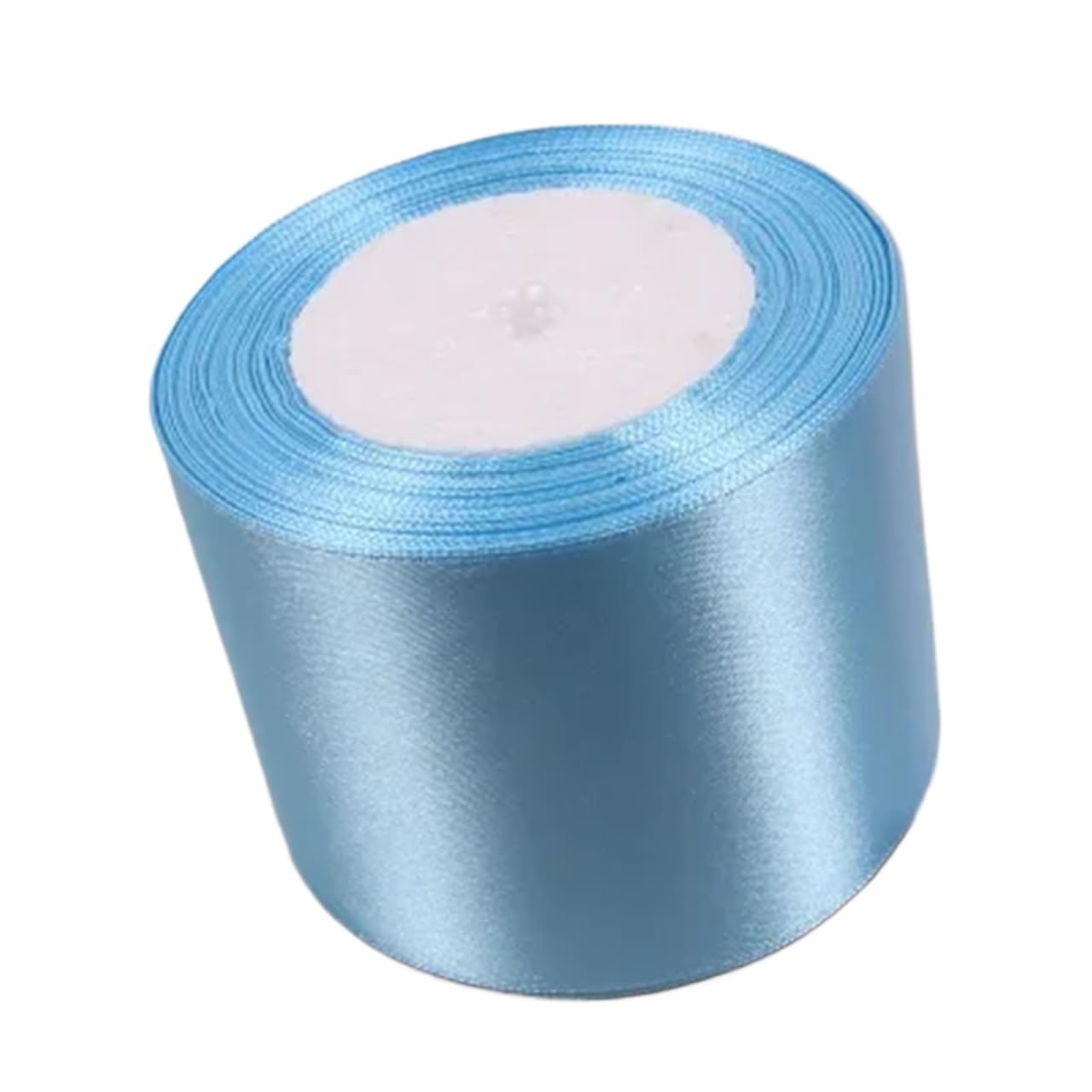 Nastro Di Raso 6 rotoli di nastro di raso di seta blu a faccia singola for Natale e Halloween, nastri for confezioni regalo fai da te Per Confezionare Regali(50mm)