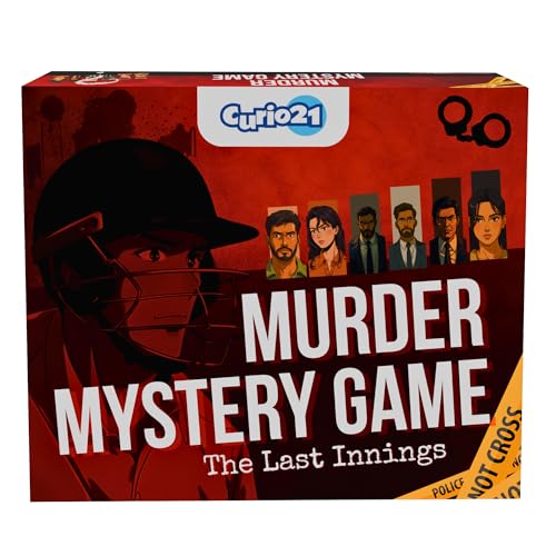 Image of Murder Mystery Board Game - The Last Innings | Unsolved Crime Cases | Investigation & Detective Game | Fun Party Game for Adults | 2-5 Players | Cricket Theme