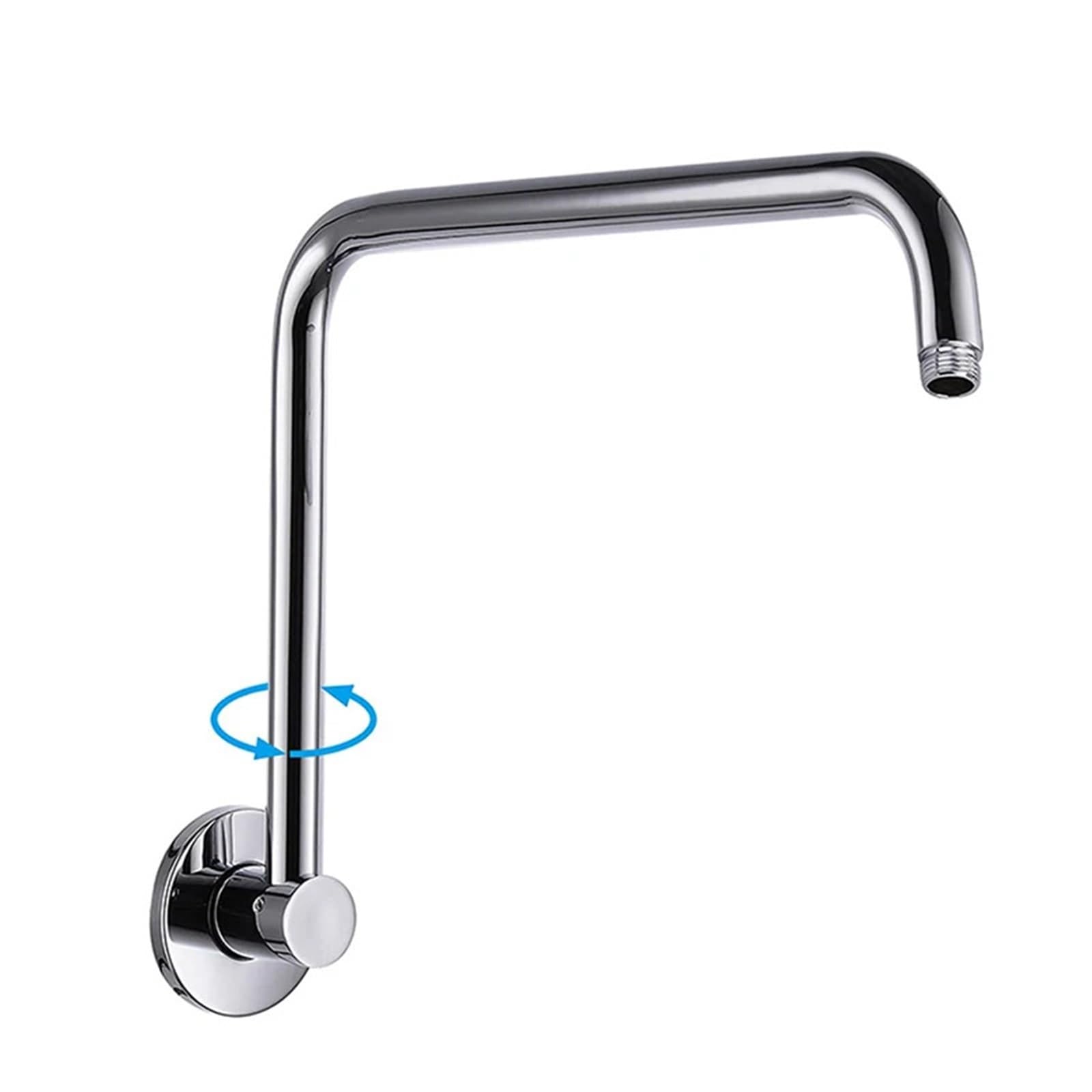 Brazo De ExtensióN Para Ducha Extensión del brazo de ducha giratorio S con brida Brazo de extensión de cabezal de ducha de tubo de ducha de alto nivel Para Ducha