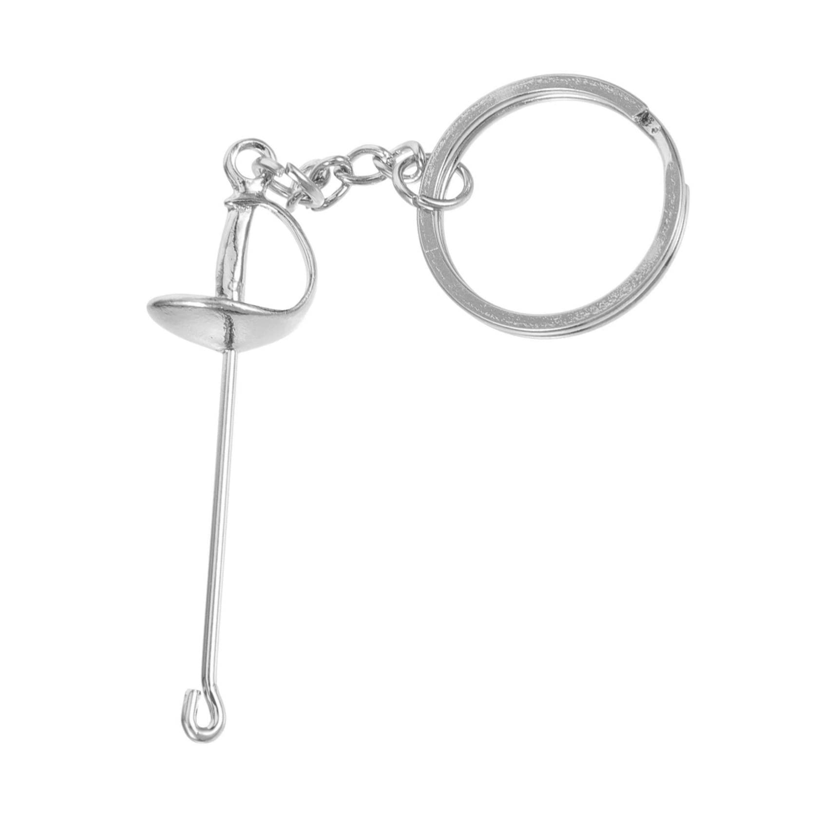 Abaodam 5pezzi Portachiavi Metallo Per Scherma Portachiavi Sportivo Decorativo Per Appassionati Di Scherma Souvenir Unico Con Design Elegante e Artigianato Raffinato Ottimo Per Borse e