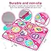 Kusntin Unicorn Dance Mat, Dance Mixer Rhythm Step Play Mat, Pink Dance Pad with LED Lights, Adjustable Volume, Built-in Music, 5 Game Modes, Xmas B-Day Gifts for 3-12 Years Old Girls Toys