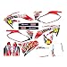 Motocross Decalcomanie grafiche Adesivi Grafica Sfondi Kit per Honda CRF250 CRF250R 2006 2007 2009 2009 CRF 250 CRF 250R DAFEIJI (Color : Red)