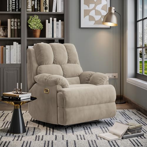 Image of Wakefit Recliner | 3 Year Warranty | Recliner Sofa 1 Seater, XpertGRID Technology, Designed for Supreme Comfort & Relaxation, Easy DIY Assembly, 145 kg Weight Capacity, Electic Virelia (Tuscan Tan)
