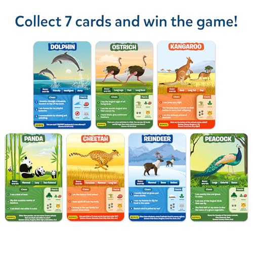 Image of Skillmatics Guess in 10 Animal Planet, Card Game, Perfect for Boys, Girls, Kids, Teens, Adults Who Love Animals, Trivia Games, Travel Games, Screen-Free Fun, Gifts for Ages 6, 7, 8, 9, 10, and Up