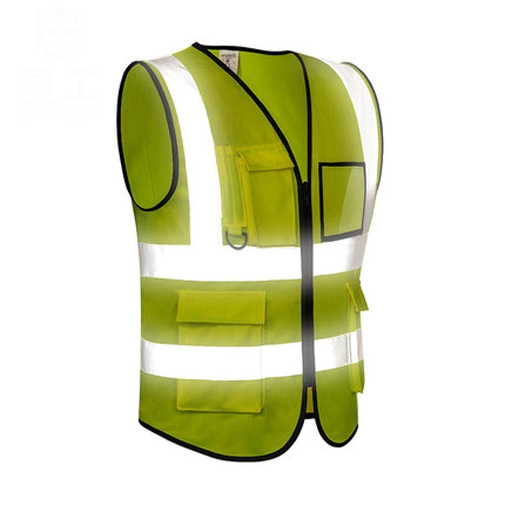 Giubbotto Riflettente, Giubbotto Catarifrangente Igienico Igienico per La Sicurezza Stradale, Giubbotto Antiproiettile, Multi-Size (Dimensioni : A(XL))