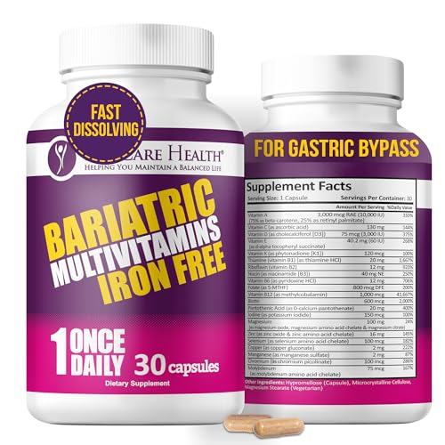 Core Iron Free Bariatric Multivitamin | Capsule | 30ct