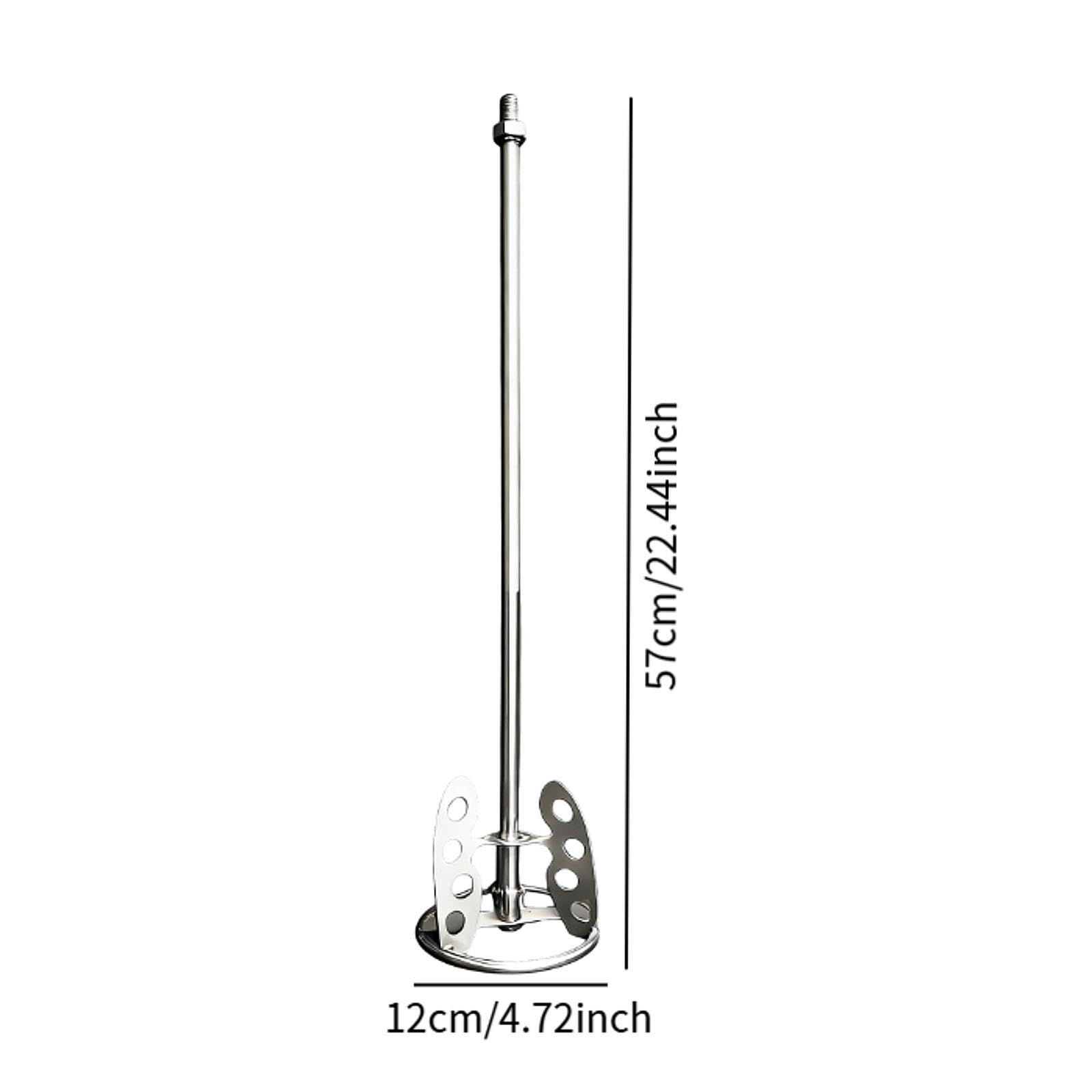 Tige à Mélanger Tige de Mélange pour Béton Malaxeur à Peinture pour Perceuse Outil d'Agitation de Mortier en Inox Adapté aux Bricoleurs Chantiers, M14
