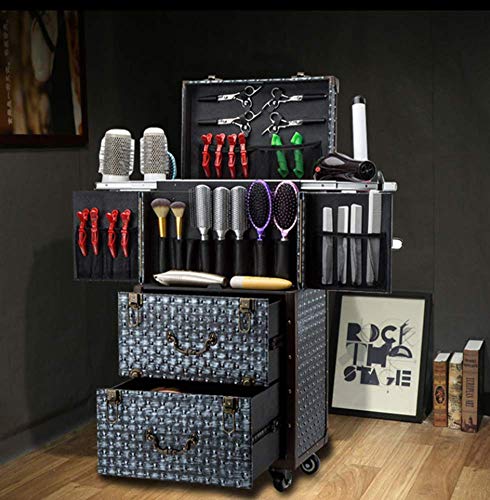 BYCDD Trolley Kosmetikkoffer Schminkkoffer, Multikoffer Etagenkoffer Taschen mit 360° Rollen Tragbarer Abnehmbar Beauty… – Bild 5