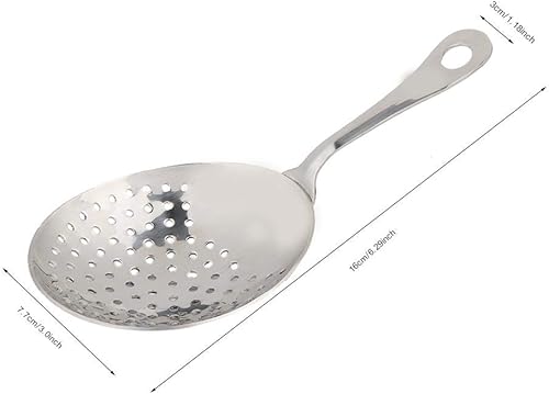 Miniatura 2 de Colador de espumadera de acero inoxidable, filtro de bebida helada, colador de cuchara, coctel, barman, herramientas, accesorio, cocina, freír,
