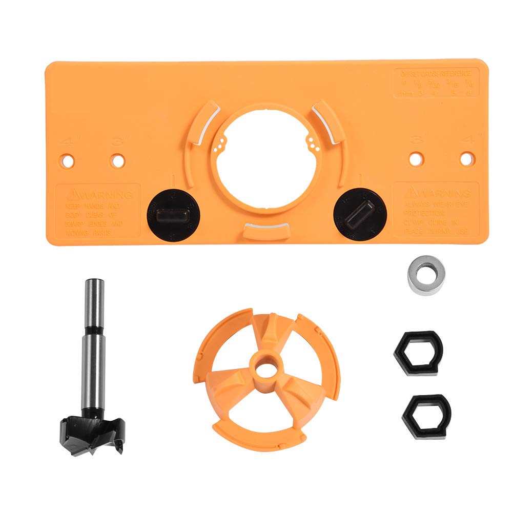 35 mm Cup A scomparsa cerniera Jig Boring template/forature di guida di foratura hole cutter bit set, porta punte Forstner, per falegname falegnameria DIY Tools