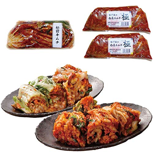 漬物 国産 白菜キムチ極2袋と松前キムチ1袋セット