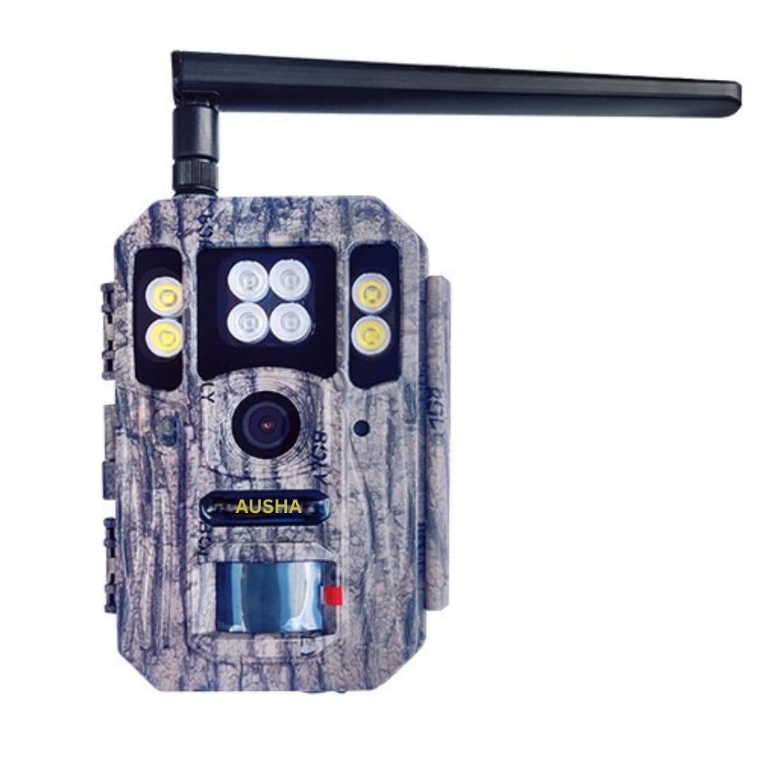 AUSHA 4K Ultra HD T6 4G LTE Trail Camera with 56MP Photo, 0.6s Trigger Speed, 100° Wide Angle, 100ft Night Vision, GPS Coordinates,Waterproof for Wildlife Monitoring and Home Security-image-4