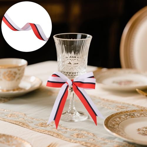 2 Stück Anime-Themenband, 457 cm Langes Geschenkband mit Rot-weißem Cartoon-Ball für DIY-Bastel und Partydekorationen