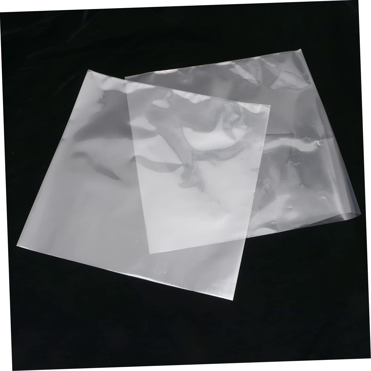 Housoutil 50pezzi Custodia per Dischi in Vinile Sacchetto di Protezione Trasparente in Contenitore per Dischi da Protezione Custodia per CD Senza Linguetta e Resistente