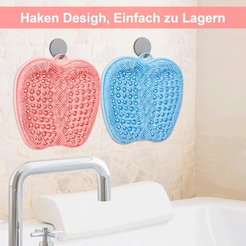 BESKAR Großes Fußbürste für Massage & Fußreinigung | Fußwäscher Fuss Wäscher Bath Massage Pad mit Rutschfesten Saugnäpfen | Reinigt, Massiert Ihre Füße Ohne Bücken 6