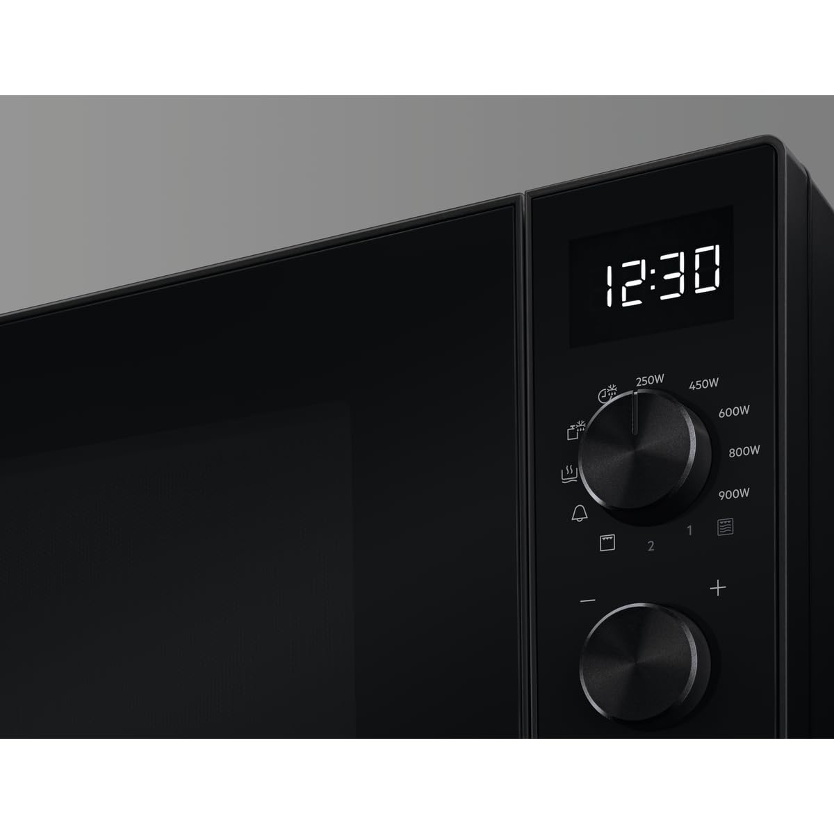 AEG MFB252DB Freistehende Mikrowelle 25L 900W Invertertechnologie Edelstahl-Innenraum Schwarz