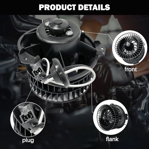 Image of 700070 AC Heater Blower Motor Fan Front Fit for Chrysler Pacifica 2004-2008 ,Town & Country 2001-2007 ,Voyager 2001-2003, for Dodge Caravan Grand Caravan 2001-2007 ,75739, 4885475AB, 4885475AC