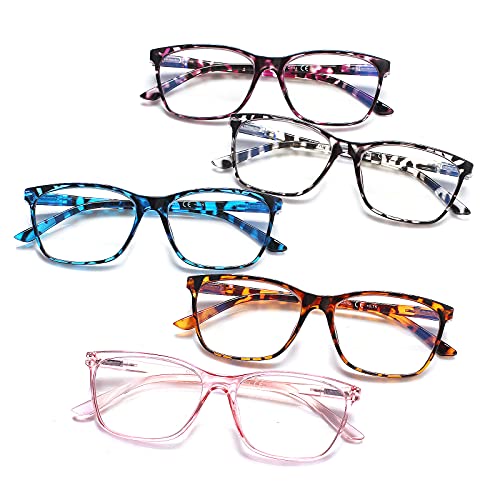 Image of SIGVAN Ladies Reading Glasses Blue Light Blocking Spring Hinge Fashion Pattern Print Eyeglasses for Women