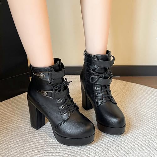 Bottines décontractées à talon haut pour ne plus avoir froid - 2