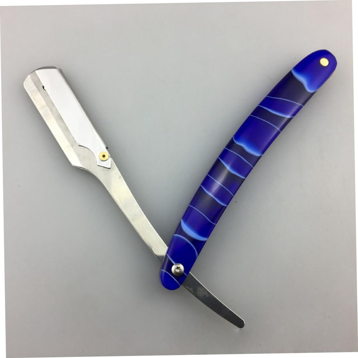 FOMIYES 3 Pz rasoio manuale per uomo modellatore di lisci barba da uomo pieghevole rasoio portatile shaver da barba in metallo da raschietto