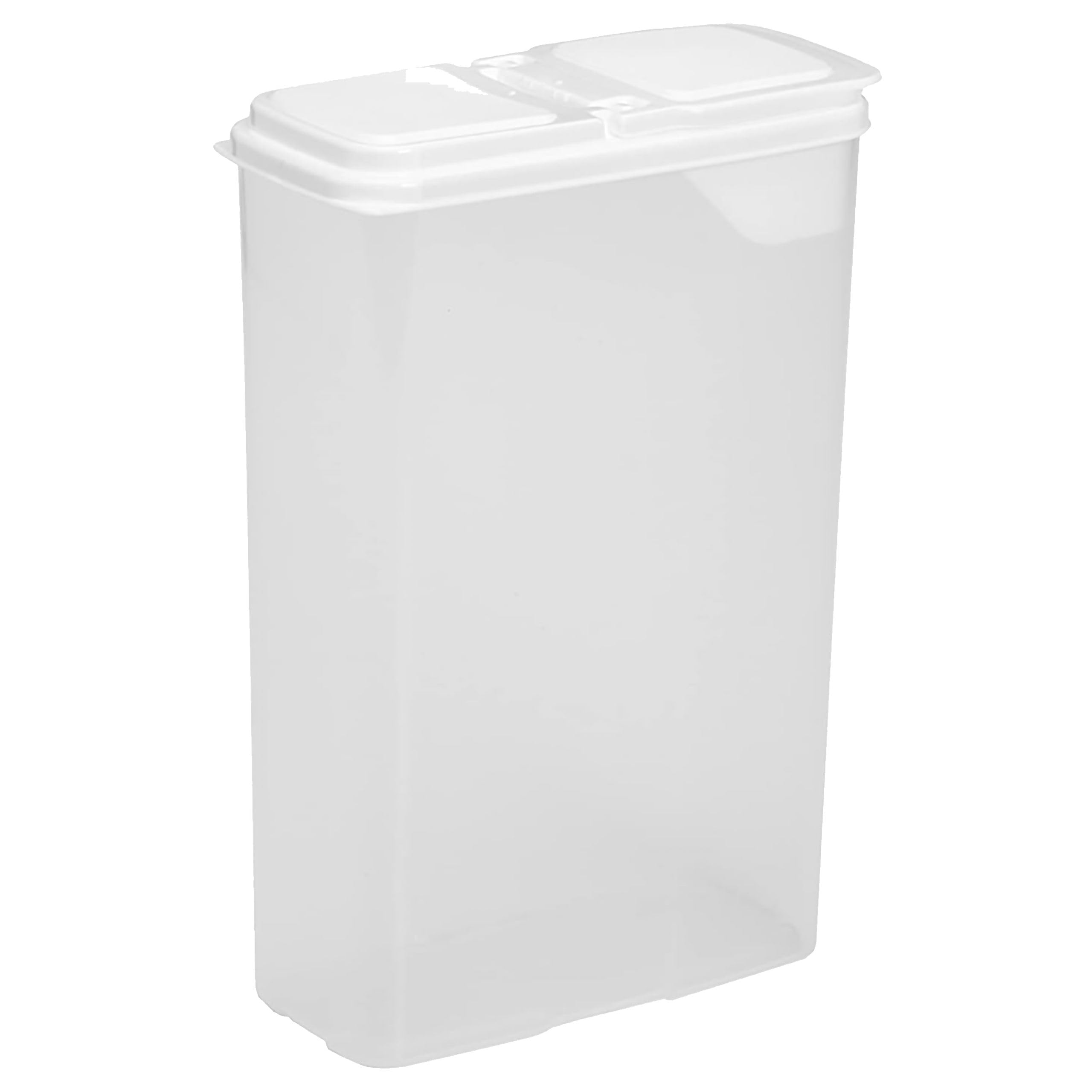 Buddeez All Purpose Kitchen Organization Bag in Storage Container for Cereal, Flour, Sugar, Rice, 4 QT, White Lid