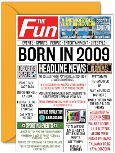 2009 Happy 16th Birthday Grandson From The Year You Were Born