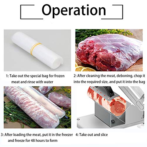 image for Brands Manual Frozen Meat Slicer Beef & Mutton Meat Cleavers Stainless
