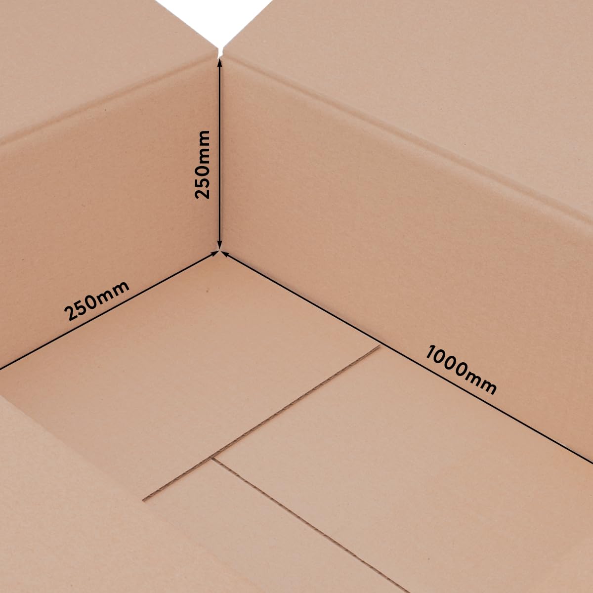 verpacking scatole pieghevoli 1000 x 250 x 250 mm KK 201 marrone [dimensione e quantità a scelta] scatole cartone doppia onda spedizione 25 pezzi