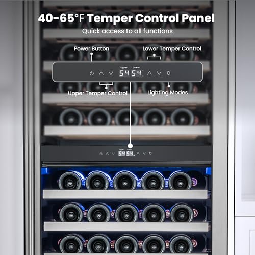 Dual Zone Wine Refrigerator Cooler
