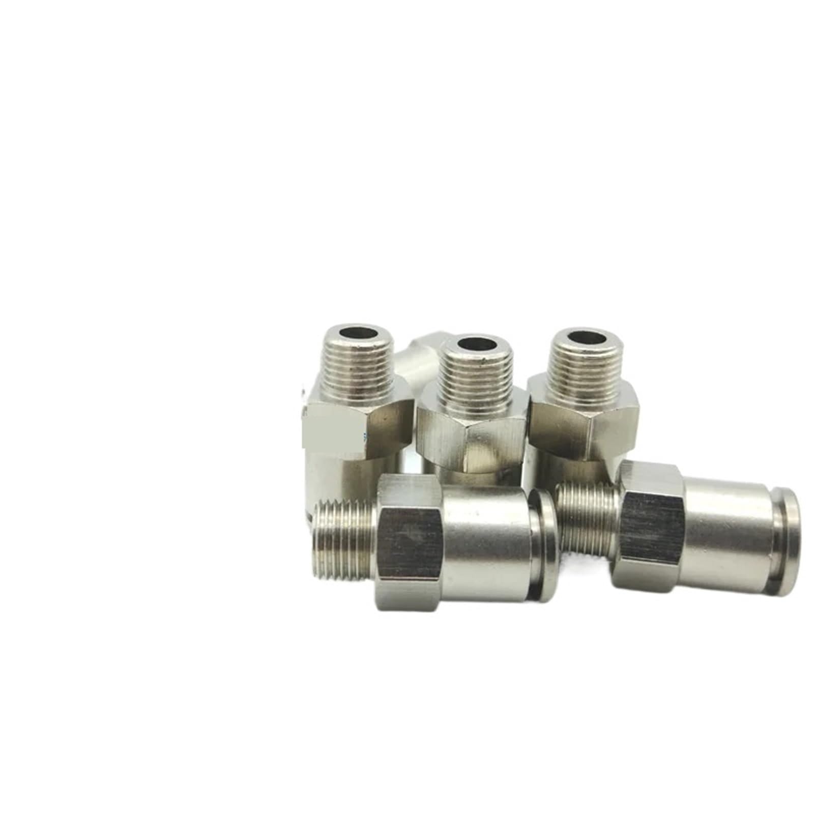 Raccord pneumatique mâle droit en laiton, MPC M5 M6 1/8 1/4 3/8 1/2, raccord d'air comprimé droit, 10 pièces/lot(MPC6 04 6mm R1-2)