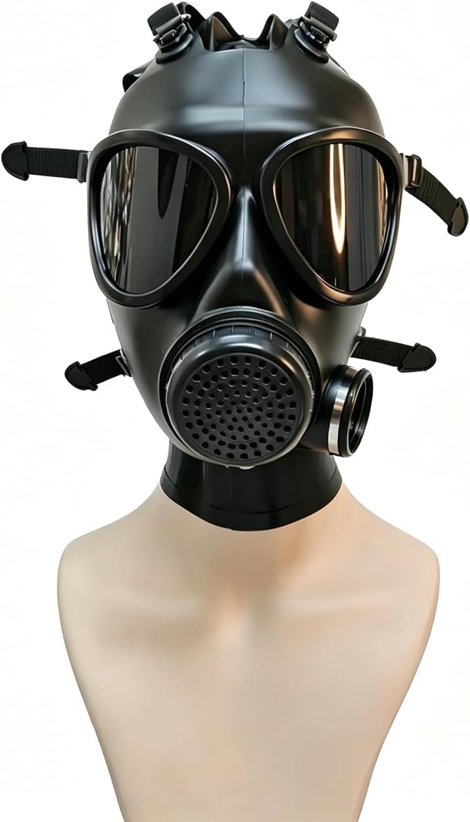 Einstellbare Silikon Gas Atemschutzmaske Horror Geist Halloween Kostüm