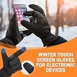 ihuan Winter Gloves for Men Women, Waterproof Warm Ski Snow Gloves Cold Weather, Thermal Touchscreen Skiing, Snowboarding, Motorcycle Running Driving Hiking Cycling Stocking Stuffers - Image 4