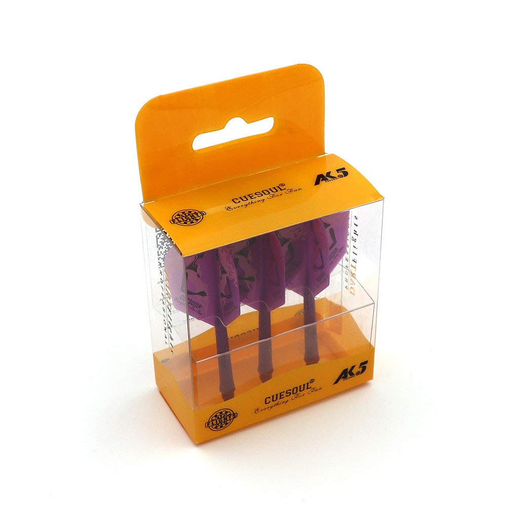 CUESOUL Rost Eje de dardo Integrado y Plumas estándar/lágrima de Pera/Forma Delgada con patrón Atractivo, Juego de 3 Piezas — view 7