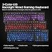 Rii RK108 Gaming Keyboard and Mouse Set,Wired LED Light Up Keyboard Mouse with 3 Colors Backlit (Red/Purple/Blue),Compatible with PC,Laptop,Windows,Gamer,Xbox one,PS4,PS5-UK Layout