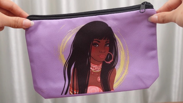 30 Stück Schwarze Mädchen Make-up-Taschen – Afro Design, Segeltuch, Mit Reißverschluss – Für Kosmetik & Reis