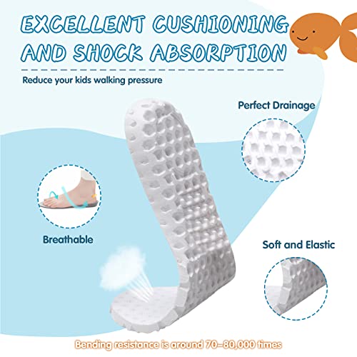 Shopual Toddler Beach Shoes Walking Sandals Barefoot Slip-On Athletic Shoes Sport White Green Dinosaur Toddler 8 #TOP4