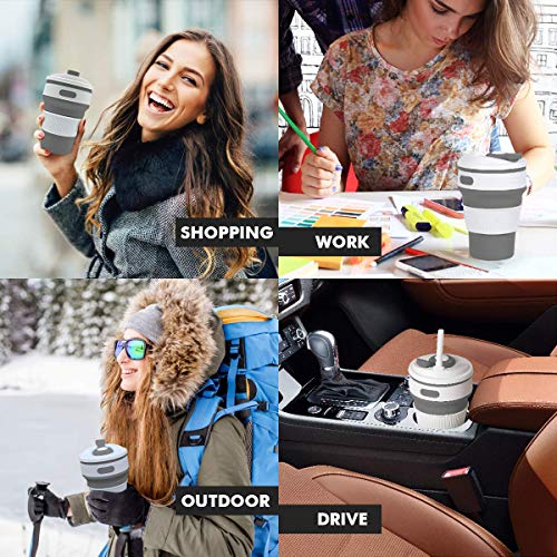 ROCONTRIP Tazza pieghevole in silicone, per caffè