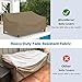 SunPatio Outdoor Sofa Cover Waterproof, Heavy Duty Couch Cover 93.5 Inch with Seam Taped, All Weather Protection 3-Seater Patio Bench Protector for Outdoor Furniture, 93.5