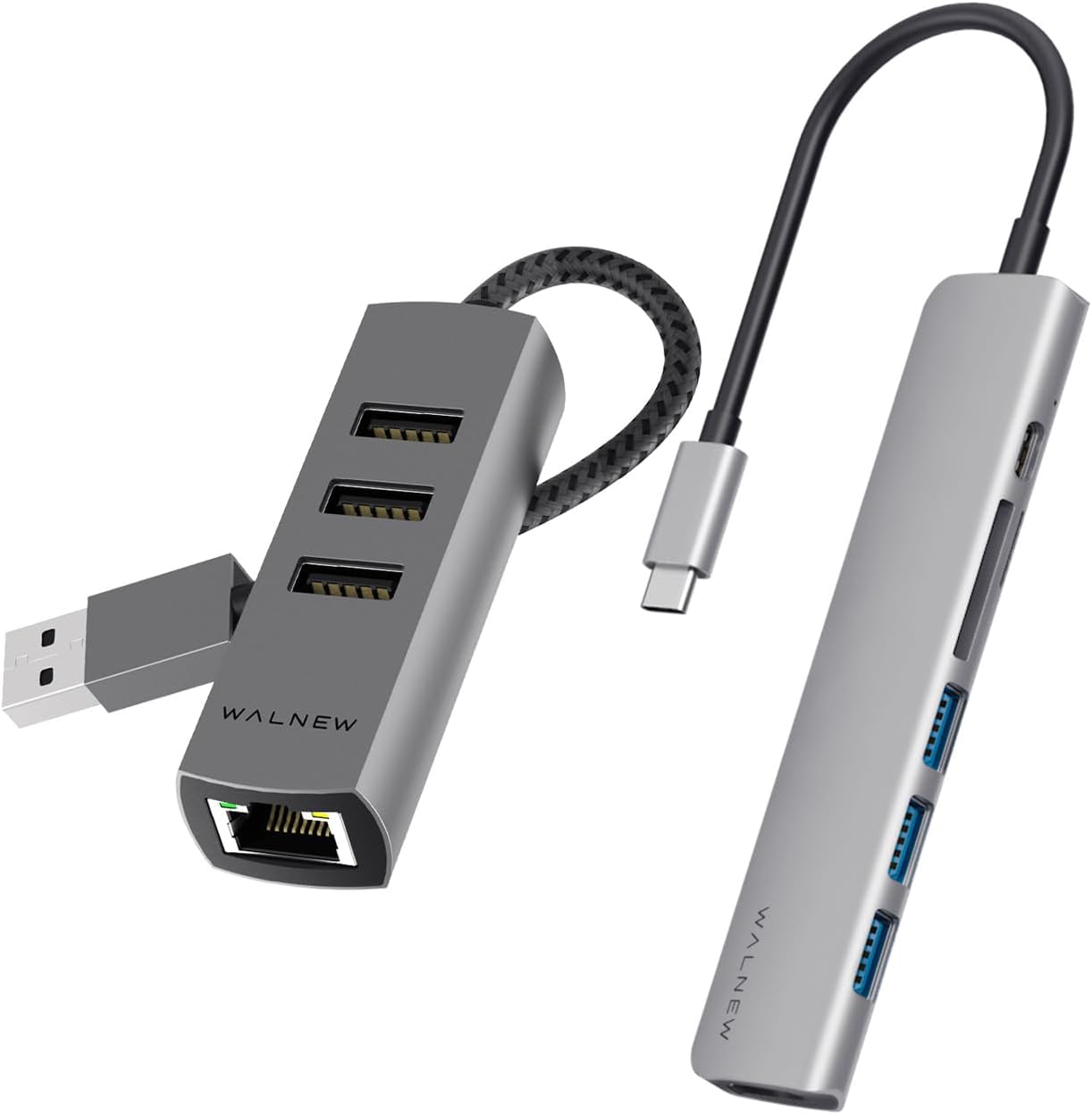 USB 3.0 Ethernet Aapter & 7 in 1 USB C Hub Bundle
