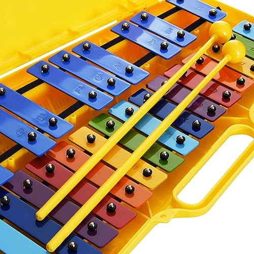 Glockenspiel Glockenspiel Metallophon 25 Metalltasten Angel AG-25N3 mit Etui für Kinder