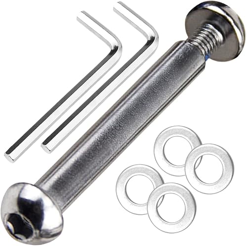 OTFAITP Juego de tornillos Allen para eje de acero al carbono M8 de 0.315in x 1.102in y 3.386in de grado 8.8 para delantero, trasero, 2, 3, 4