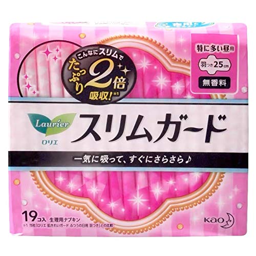 Kao Laurier wing pads imported from Japan, sanitary pads, daily use ultra-thin, 19pcs 25cm