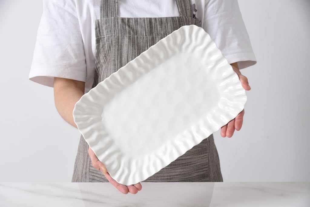 Pampa Bay Mascali Bianca Small Deep Tray, 12" x 8" x 1"