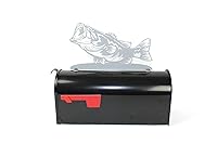 Vista 60 de Hobby, Recreation and Career Style Metal Powder Coated Mailbox Topper (Tent Camping, Matte Black)