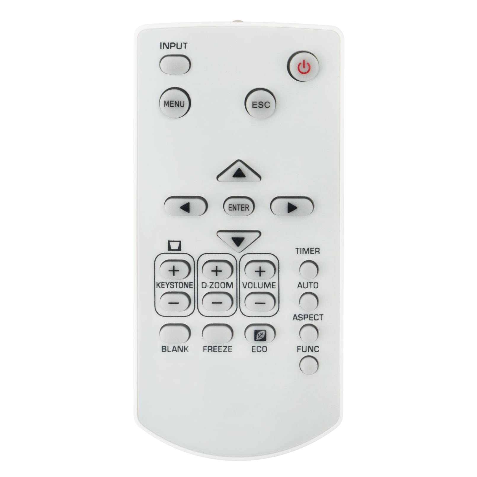 YT-150 VINABTY Infrared Replace Remote Control Fit for Projector XJ-V1 XJ-V2 XJ-VC100 XJ-VC110 XJ-VC270, Black - Image 2